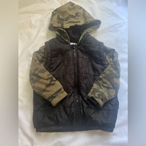 Army Fatigue and Black Jacket 🧥